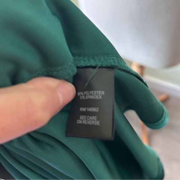 NWT TORRID Green Crushed Velvet Flutter Swing Wrap Dress - 2XL - Picture 9 of 9